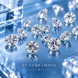 Diamantes Naturales Melee, Color FG, Claridad SI, Corte Brillante, 0.08-0.13 Ct, 2.7-3.2 mm, Más 11 Diamantes Sueltos |   Fabricación de Joyas - Product Image 3
