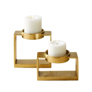 Candelabro Decorativo Moderno de Metal Dorado de 3 Niveles para Velas de Té, Centro de Mesa para el Hogar y Eventos de Boda - Product Image 5