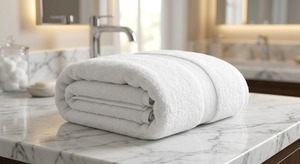 Toalla Blanca 100% Algodón Puro, 550 GSM, Premium, Gruesa, Suave y Absorbente, para Hotel y Hogar - Product Image 4
