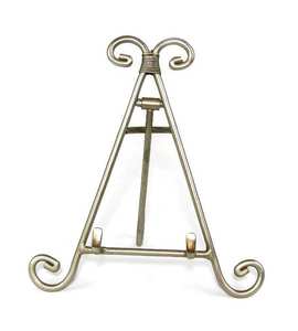 Soporte de Metal Moderno con Acabado Dorado y Plateado para Platos, con Recubrimiento en Polvo, Forma y Tamaño Personalizables - Product Image 3