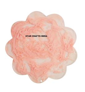 Posavasos de Resina Ecológicos Personalizados, Forma Redonda, Multifuncionales, Artículos para el Hogar y la Cocina, Diseño Moderno para Fiestas de Cumpleaños - Product Image 1