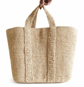 Sac de plage en paille tressée brodée, style estival tendance, avec fermeture éclair, grande capacité, sac à bandoulière de voyage en raphia, à la mode - Product Image 4