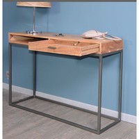 Table console Vandana Royal Matter avec rangement en métal et bois