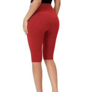 Custom Wholesale Women High Waist Yoga Biker Shorts <b>With</b> <b>Pocket</b> Nylon Spandex Breathable Gym Fitness Workout Shorts Manufacturer - Product Image 3