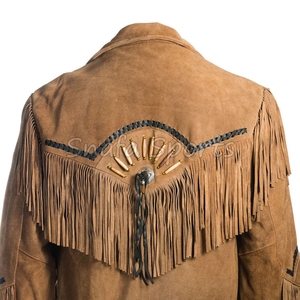 New Men's Fashion Custom Made Quality Most Selling Winter <b>Leather</b> Western Cowboy <b>Real</b> <b>Leather</b> <b>Jackets</b> - Product Image 4