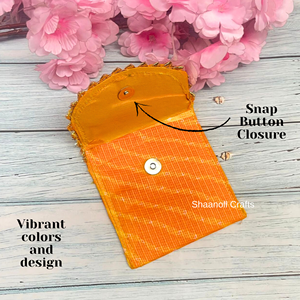 Small Size Handmade Good Quality Indian Lahariya Printed Small Clutches <b>Money</b> Envelopes for Wedding , Hldi ,mehendi Favors - Product Image 5