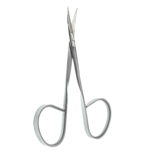 Ciseaux à ruban Iris 4 pouces, courbés, en acier inoxydable chirurgical, instrument de dissection ophtalmique fin et délicat, micro-outil de coupe - Product Image 2