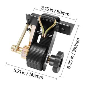 Cinghie a cricchetto nere per montaggio su tubo quadro, per portascala, 1.5" x 7.4 ft, con doppi ganci a J, 50 pezzi, in poliestere - Product Image 5