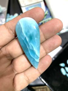 IGI Certified AAA Grade Natural Larimar Quartz Cabochon 30mm Square Mixed <b>Shapes</b> High Quality Loose Gemstones for Party Wear - Product Image 4