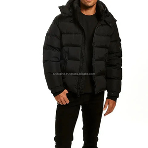 Customized Manufacturer Design Waterproof Hooded Winter Puffer Jacket Men's Unisex Streetwear Polyester Filled Outdoor <b>Coat</b> - Product Image 6