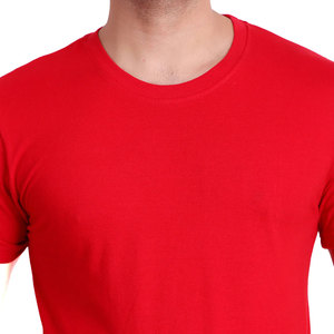 Camiseta Roja Escarlata Lisa para Hombre con Impresión Personalizada, Venta al por Mayor, 100% Algodón, Cuello Redondo, Marca Privada, Fabricante OEM ODM - Product Image 5