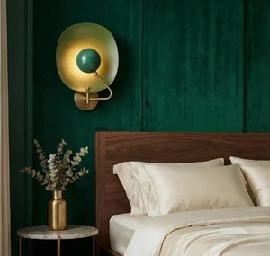 Green Metal LED Wall <b>Sconce</b> Dimmable <b>Sconce</b> <b>Light</b> Mid Century Modern Decorative Lamp for Home Office - Product Image 2