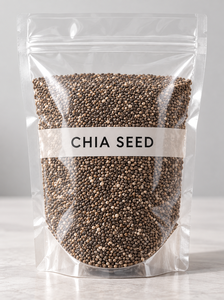 Semillas de Chía Enteras Crudas a Granel, Suplemento Herbal para Adultos, Bolsa Reutilizable para Uso Nutricional y Alimentario - Product Image 2