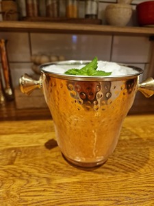 Timeless Gold Hammered Design Ice Tubs For Bars Events And Home <b>Serving</b> Elegant Beverage Cooling Bucket For Guests Entertaining - Product Image 4