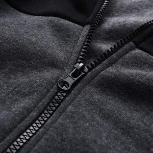 Conjunto de chándal de forro polar técnico OEM personalizado para hombre, cortavientos, con cremallera, estilo jogger, oversize, con bloques de color, sudadera con capucha de cremallera completa y pantalones de chándal - Product Image 3