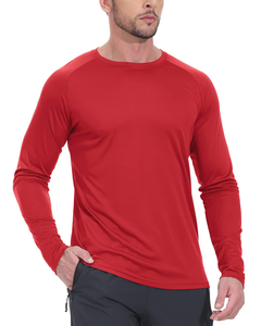 Camisetas cómodas de manga larga para hombre, de algodón suave, transpirables, de corte ajustado, estilo vintage, casual, para calle, gimnasio, actividades al aire libre y en oferta. - Product Image 2