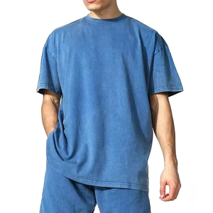 High Quality Men Summer 2-Piece Lightweight Terry Print Casual Shirt <b>Set</b> Breathable Streetwear 2 Piece <b>Set</b> T-shirt Shorts <b>Set</b> - Product Image 5