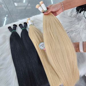 ผมแท้ GUGU HAIR สีดำตรงแบบไม่ผ่านการรีมี่  100% ผลิตจากเวียดนาม น้ำหนัก 100 กรัม ความยาว 26 นิ้ว สีบลอนด์ 613 คุณภาพสูง - Product Image 4
