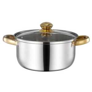 Olla de Cocina de Acero Inoxidable con Patrón de Diamantes y Tapa, Compatible con Inducción, Olla para Sopa, Utensilios de Cocina de Lujo, Cacerola - Product Image 3