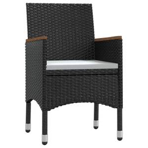 Conjunto de Comedor para Jardín en Negro - Product Image 3