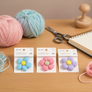 Fiori in Tessuto Ilan 6cm Accessorio Decorativo per Artigianato - Product Image 3
