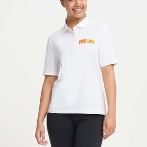 เสื้อกอล์ฟผู้หญิงปี 2026 แห้งเร็ว ระบายอากาศได้ดี ผ้าโพลีเอสเตอร์ 100% ทรงเข้ารูป ปักโลโก้ เสื้อลำลอง - Product Image 1