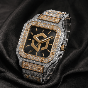 Luxury Stainless Steel Moissanite Diamond Iced Out <b>Watch</b> Men Women Fashion Wristwatch - Product Image 2