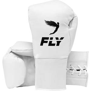 Gants de boxe professionnels en cuir sur mesure - Légers et respirants, fermeture à lacets, gants d'entraînement MMA/Kickboxing - Product Image 6