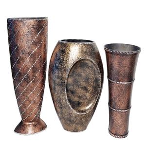 Florero nuevo florero con acabado antiguo para decoración del hogar nuevo florero elegante de lujo antiguo de alta y alta calidad - Product Image 1