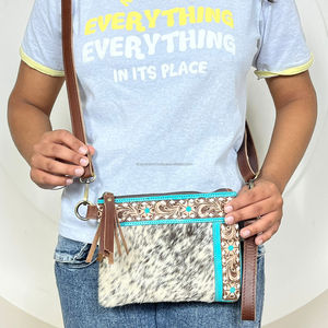 กระเป๋าสะพายคาดลำตัวขนาดเล็กหนังวัวมือสุดหรูสำหรับผู้หญิงกระเป๋าหนังแท้ใบเล็กทันสมัย - Product Image 4