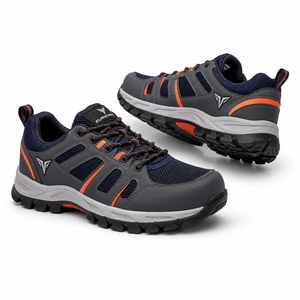 Calzado Deportivo de Trabajo, Botas de Senderismo con Cordones de Malla, Antideslizantes, Transpirables, con Parte Superior de Cuero PU, Suela de PVC y Entresuela de Malla, para Todas las Estaciones - Product Image 2