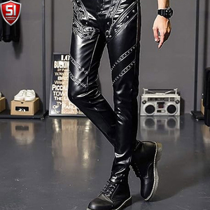 Pantalon en cuir véritable pour homme, qualité supérieure, couleur noire, meilleur prix - Product Image 2