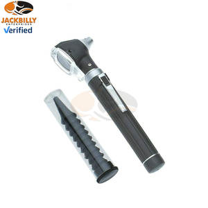 Otoscope à fibre optique en acier inoxydable, arc-en-ciel multicolore, format de poche, outil de diagnostic ORL, étui de protection, médical portable pour l'oreille - Product Image 2