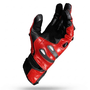 Gants de moto en cuir pleine main avec protection en fibre de carbone, respirants, antidérapants, avec protège-paume, pour hommes - Product Image 6