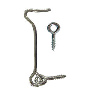 Crochet et œillet pour porte de cabine en acier galvanisé et laiton, robuste, prix d'usine, de 1-1/4 po à 20 po - Product Image 1