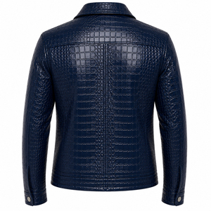 Chaquetas de Cuero y Lona Personalizadas para Hombre, Estilo Motero, Resistentes al Viento, Ecológicas, con Cuello Camisero y Cierre de Cremallera, Marca MARGINAL SPORTS - Product Image 2
