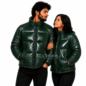 Cosh International Unisex Casual Quilted Puffer Jacket Warm Winter Down Style <b>Coat</b> with Zipper Closure Jacket - Product Image 1