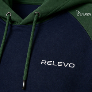 Sweat à capuche homme bicolore avec logo personnalisé, sweat à capuche lourd en molleton avec design personnalisé, manches contrastées, pull à capuche lourd - Product Image 4