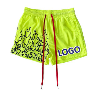 Shorts décontractés pour hommes en maille personnalisée, taille élastique, 100% polyester, séchage rapide pour les sports d'été, course à pied, DDP - Product Image 4