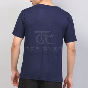 Camisetas de Gimnasio para Hombre, Duraderas, Cómodas, de Color Sólido, Manga Corta, Secado Rápido, Transpirables, Ecológicas, Hechas de Spandex/Poliéster - Product Image 6