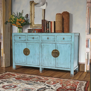 Solid Wood Living Room Cabinets Multi-Drawers Old Style Painted Solid Wood Living Room Bedroom Apartment or Home Use - Product Image 4