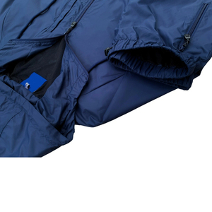 Unisex Navy Blue <b>Tracksuit</b> Set Full Length Zipper Closure Side Pockets Lightweight Polyester Casual Spring Style - Product Image 4