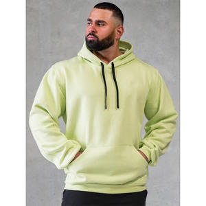 Sudadera con capucha de lana de invierno de ajuste regular para hombre personalizada al por mayor con logotipo bordado 100% algodón peso pesado 550GSM - Product Image 1