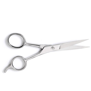Ciseaux de coiffure professionnels en acier inoxydable, lame tranchante, pour droitiers, manche court, ciseaux de coupe de cheveux, salon de coiffure - Product Image 1