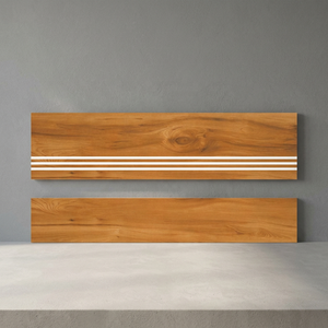 Vistar – finition mate 1200x200mm, 1200x300mm, 11mm d'épaisseur, aspect marbre jaune clair, carreaux de conception d'escalier - Product Image 3