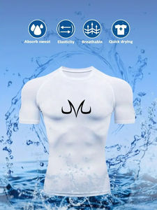 Camiseta Deportiva Personalizada para Hombre, de Secado Rápido, Compresión, para Gimnasio, Entrenamiento, Culturismo - Product Image 6