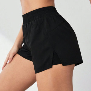 Shorts deportivos OEM de tela acanalada para mujer, proveedor al por mayor de pantalones cortos de yoga. - Product Image 2