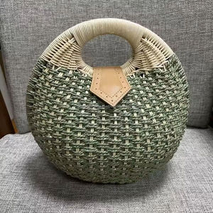 Sac de plage en rotin fait main élégant pour les voyages d'été Fournisseur en gros Écologique Pliable Léger Personnalisable - Product Image 3