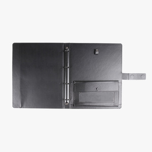 แฟ้มใส่เอกสารและสมุดบันทึกแบบห่วงหนัง 3 มิติ พร้อมหัวเข็มขัด - Product Image 3