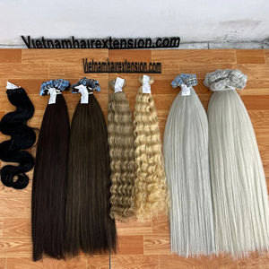 Extensions de cheveux vietnamiennes à bandes adhésives - 100% cheveux humains - Cheveux vierges Remy - Haute qualité - Longueur de 8 à 40 pouces - 100g - Pour toutes les couleurs de teinture - Product Image 1